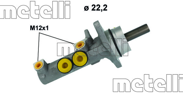 Galvenais bremžu cilindrs METELLI 05-1258 1