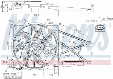 Ventilators, Motora dzesēšanas sistēma NISSENS 85185 6