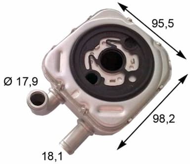 Eļļas radiators, Motoreļļa MAHLE CLC 165 000S 2