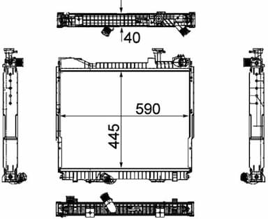 Radiators, Motora dzesēšanas sistēma MAHLE CR 1171 000P 2