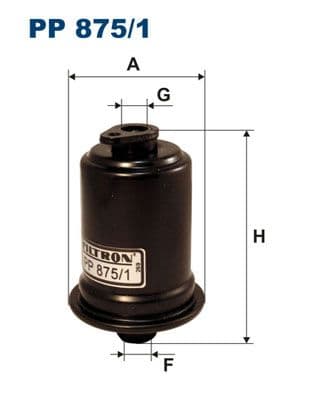 Degvielas filtrs FILTRON PP 875/1 1