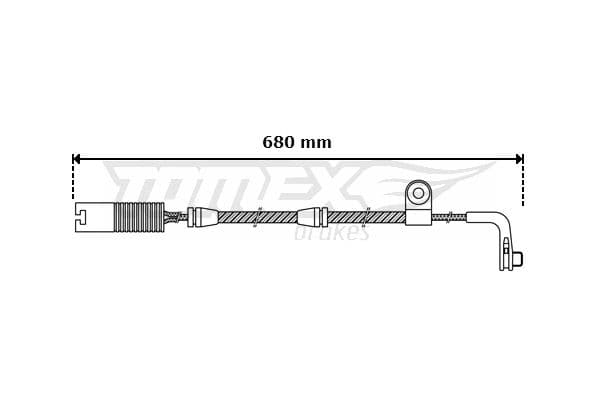 Indikators, Bremžu uzliku nodilums TOMEX Brakes TX 30-46 1