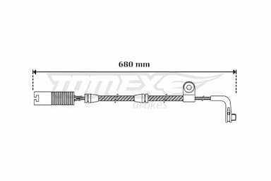 Indikators, Bremžu uzliku nodilums TOMEX Brakes TX 30-46 1