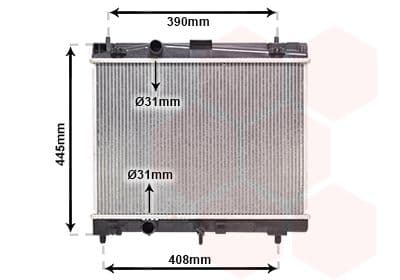 Radiators, Motora dzesēšanas sistēma VAN WEZEL 53002357 1