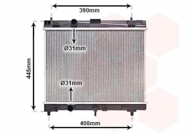 Radiators, Motora dzesēšanas sistēma VAN WEZEL 53002357 1