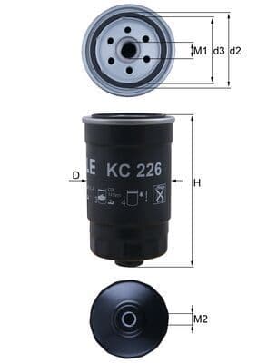 Degvielas filtrs KNECHT KC 226 1