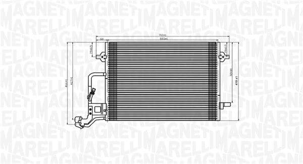 Kondensators, Gaisa kond. sistēma MAGNETI MARELLI 350203909000 1