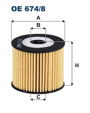 Eļļas filtrs FILTRON OE 674/8 1