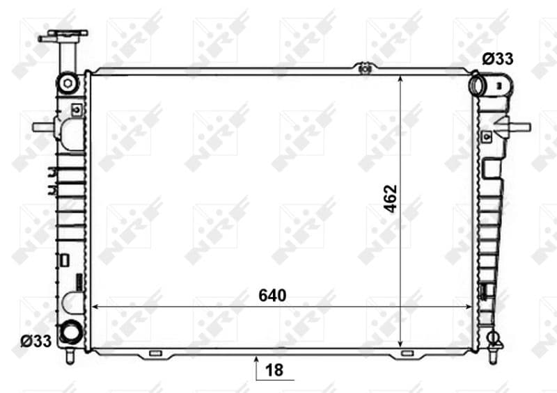 Radiators, Motora dzesēšanas sistēma NRF 53192 1