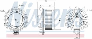 Salona ventilators NISSENS 87723 6