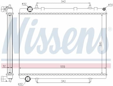 Radiators, Motora dzesēšanas sistēma NISSENS 63601 5