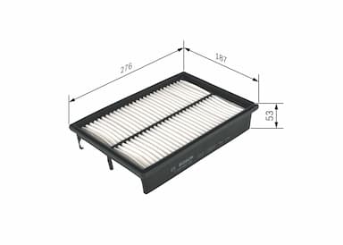 Gaisa filtrs BOSCH F 026 400 129 5