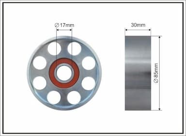 Spriegotājrullītis, Ķīļrievu siksna CAFFARO 360-00 1