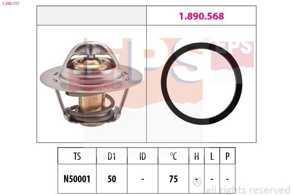 Termostats, Dzesēšanas šķidrums EPS 1.880.721 1