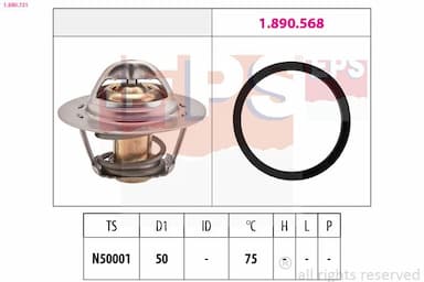 Termostats, Dzesēšanas šķidrums EPS 1.880.721 1