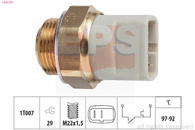 Termoslēdzis, Radiatora ventilators EPS 1.850.279 1