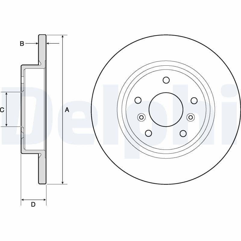 Bremžu diski DELPHI BG4807C 1