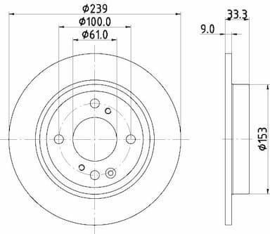 Bremžu diski HELLA 8DD 355 134-681 1