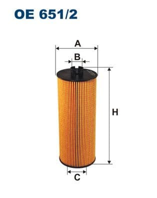 Eļļas filtrs FILTRON OE 651/2 1