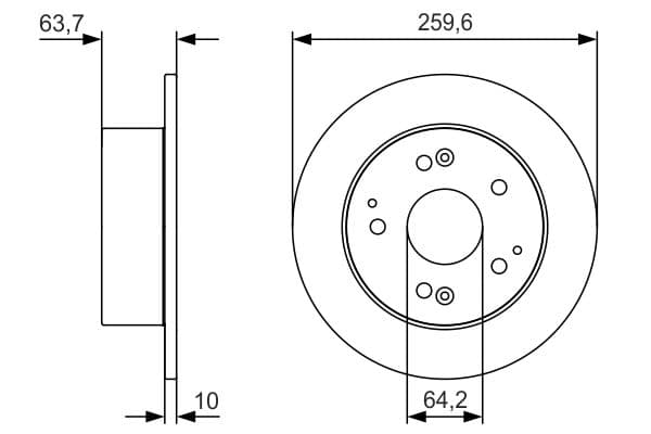 Bremžu diski BOSCH 0 986 479 V39 1