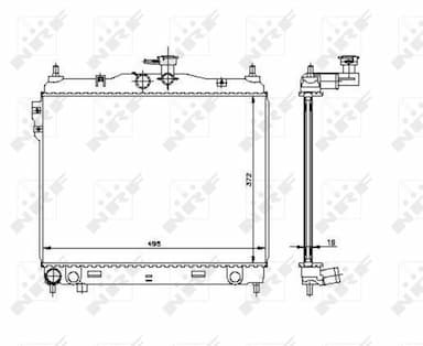 Radiators, Motora dzesēšanas sistēma NRF 53361 1