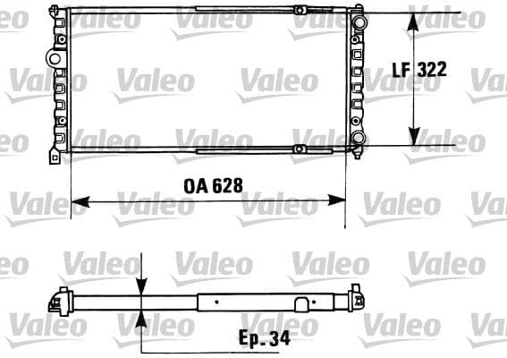 Radiators, Motora dzesēšanas sistēma VALEO 730945 1