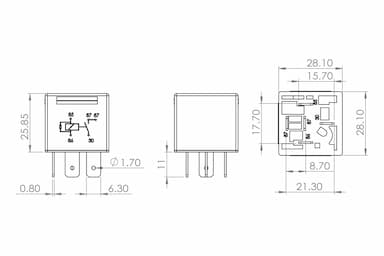 Relejs BOSCH 0 986 AH0 204 5