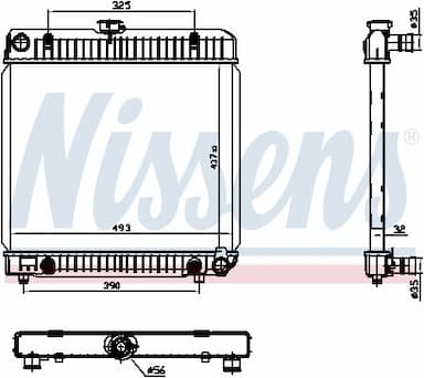 Radiators, Motora dzesēšanas sistēma NISSENS 62740 5