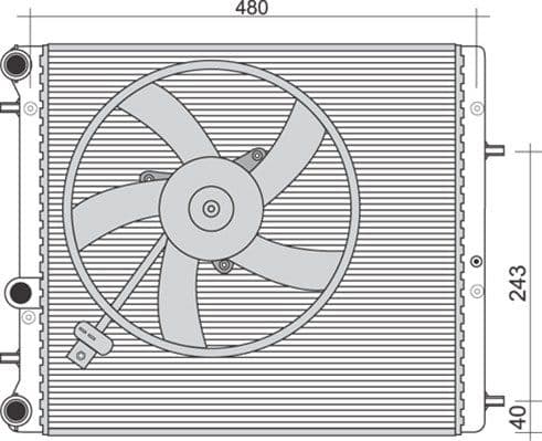 Radiators, Motora dzesēšanas sistēma MAGNETI MARELLI 350213851000 1