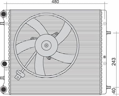 Radiators, Motora dzesēšanas sistēma MAGNETI MARELLI 350213851000 1