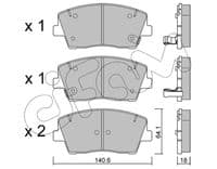 Bremžu uzliku kompl., Disku bremzes