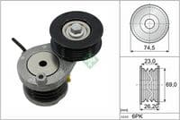 Siksnas spriegotājs, Ķīļsiksna