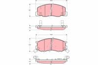 Bremžu uzliku kompl., Disku bremzes