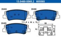 Bremžu uzliku kompl., Disku bremzes