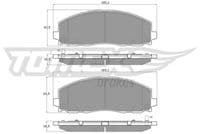 Bremžu uzliku kompl., Disku bremzes