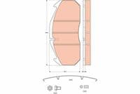 Bremžu uzliku kompl., Disku bremzes