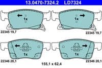 Bremžu uzliku kompl., Disku bremzes