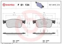 Bremžu uzliku kompl., Disku bremzes