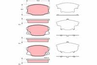 Bremžu uzliku kompl., Disku bremzes