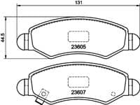 Bremžu uzliku kompl., Disku bremzes