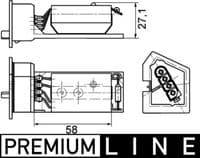 Rezistors, Salona ventilators