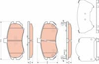 Bremžu uzliku kompl., Disku bremzes