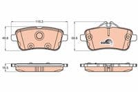 Bremžu uzliku kompl., Disku bremzes