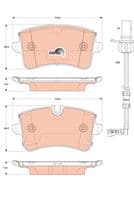 Bremžu uzliku kompl., Disku bremzes