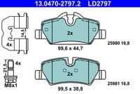 Bremžu uzliku kompl., Disku bremzes