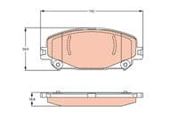 Bremžu uzliku kompl., Disku bremzes