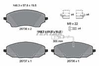 Bremžu uzliku kompl., Disku bremzes