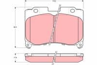 Bremžu uzliku kompl., Disku bremzes