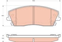 Bremžu uzliku kompl., Disku bremzes