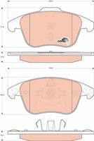 Bremžu uzliku kompl., Disku bremzes